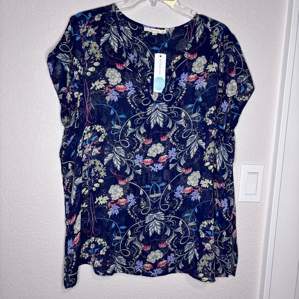 Fun2Fun Vibrant Floral Print Women's Top